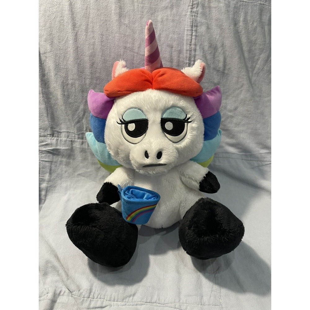 Walt Disney Parks Big Feet 10" Plush Stuffed - Inside Out - Rainbow Unicorn